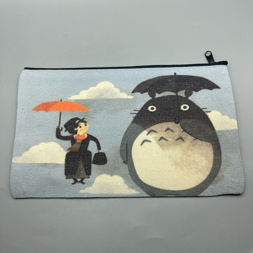 Mary Poppins Totoro Mashup Cosmetic/Pencil Case, Cream, NWOT, For Bundles Only - Picture 4 of 5